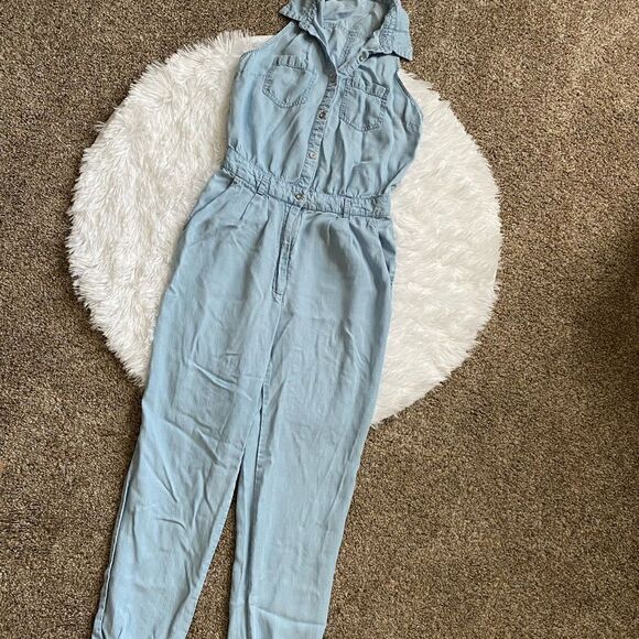 Love Tree Tencel Pants Jumpsuit Womens Size Small - Picture 1 of 13